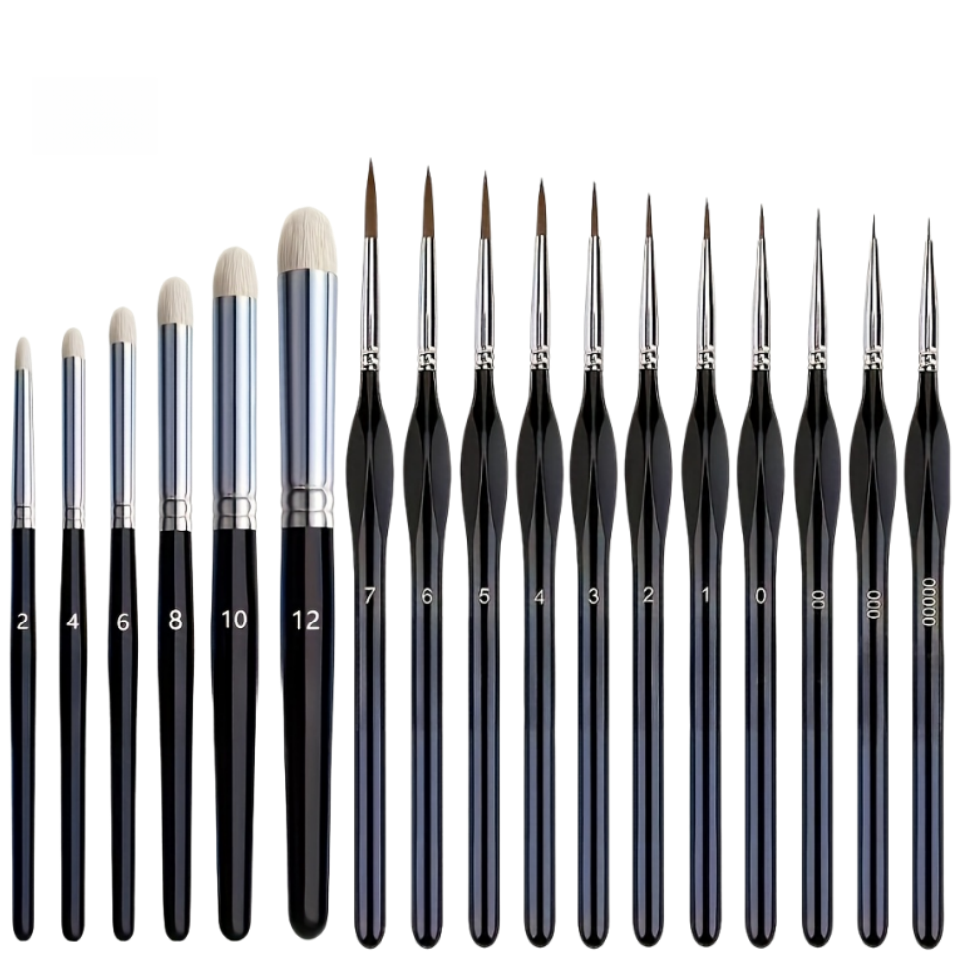 Miniature Painting Set - Miniature Paint Brushes Drybrush Micro Detail