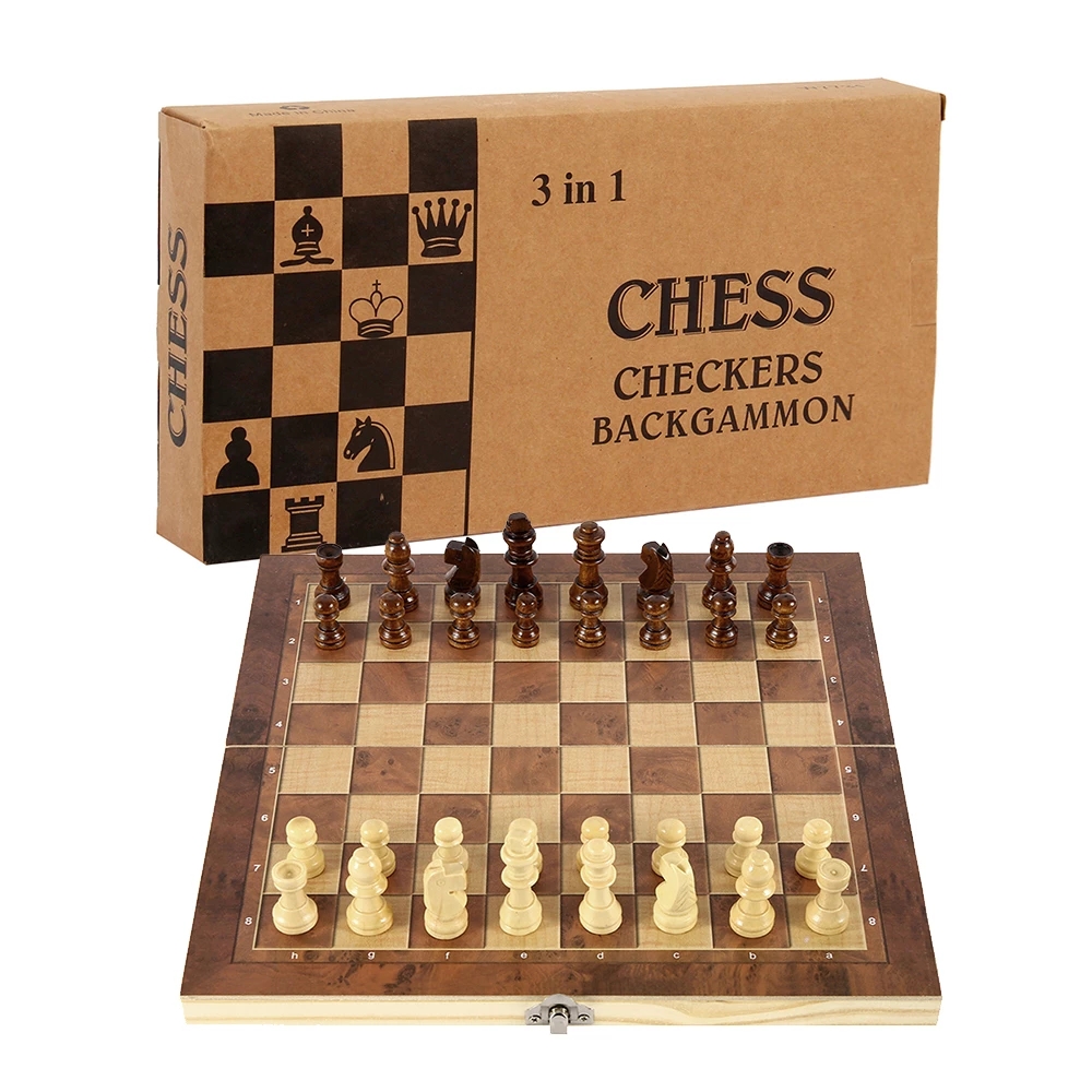 3 in 1 Chess Board, Folding Wo - Board Game Vantage review and price