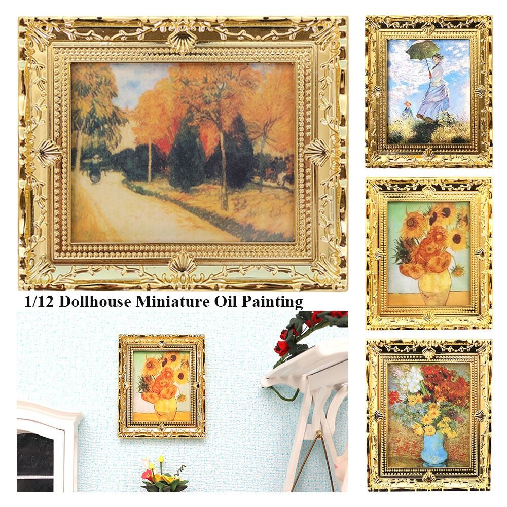 1/12 Dollhouse Miniature Oil P - Miniature Painting Set review and price