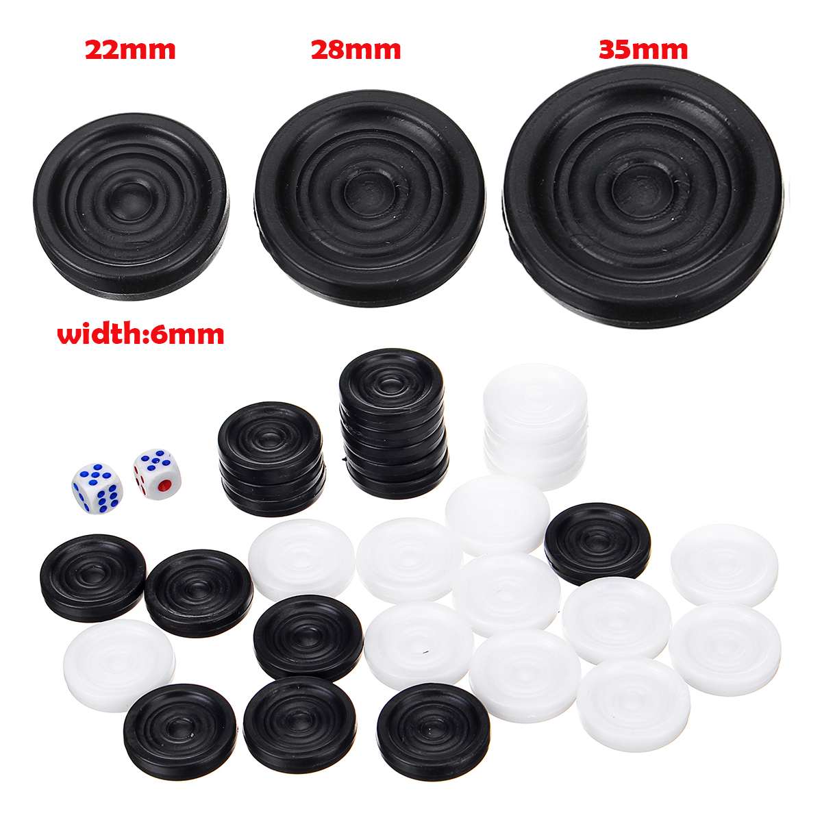 32 PCS Backgammon Chess Piece  - Board Game Vantage review and price