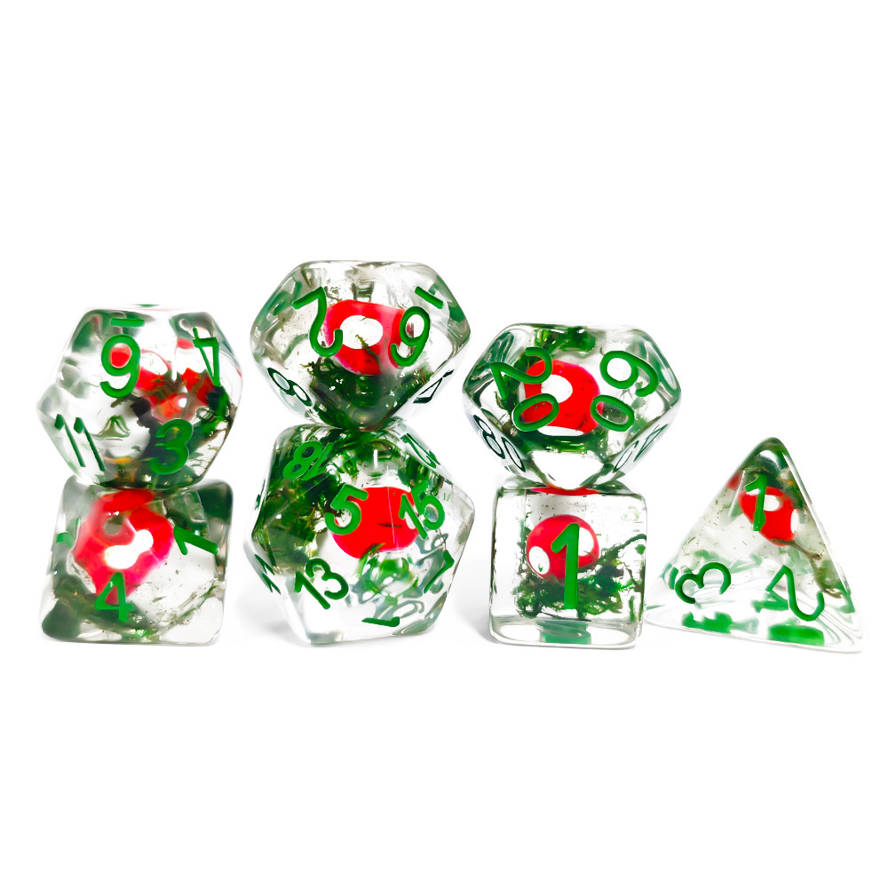 7Pcs/Set DND Dice Transparent  - Dice Set Polyhedral review and price