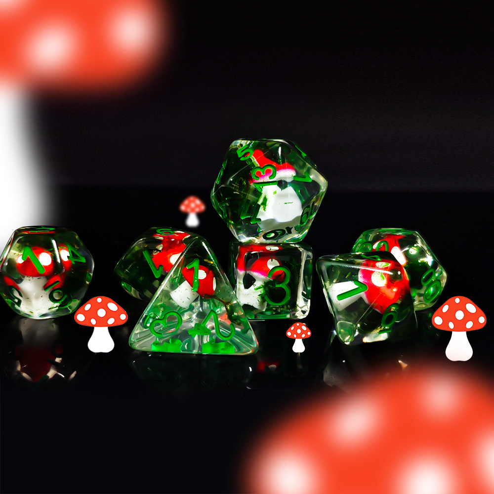 7Pcs/Set DND Dice Transparent  - Dice Set Polyhedral review and price