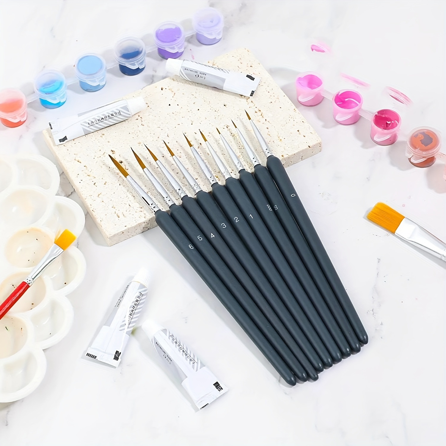 11/22pcs Miniature Paint Brush - Miniature Painting Set review and price