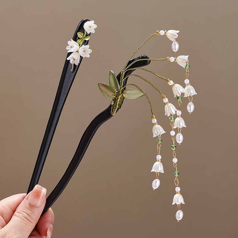 Wooden Flower Hairpin Vintage  - Board Game Go review and price