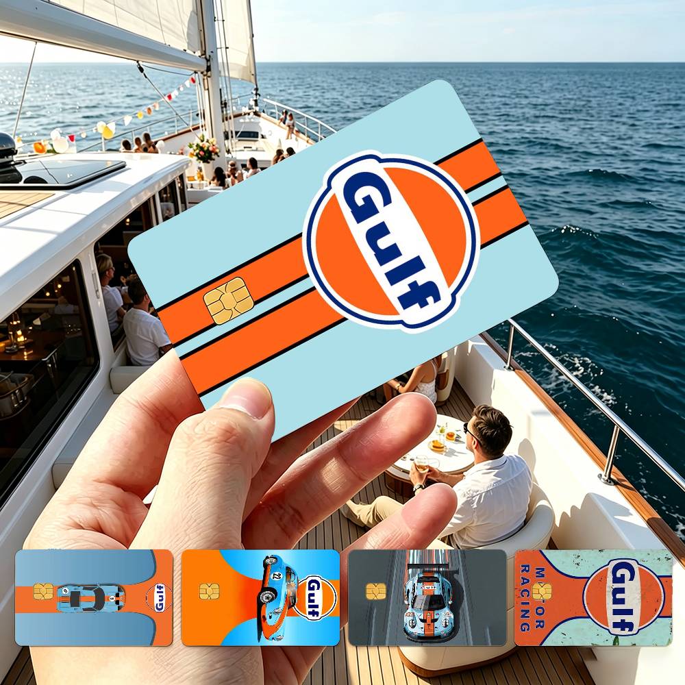 Gulf Racing Car Logo Credit Ca - Board Game Logo review and price