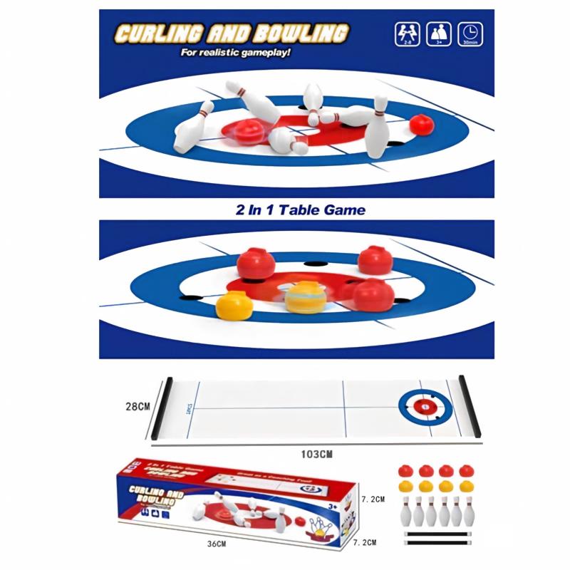 New Mini Curling&Bowling Table - Board Game Arena review and price
