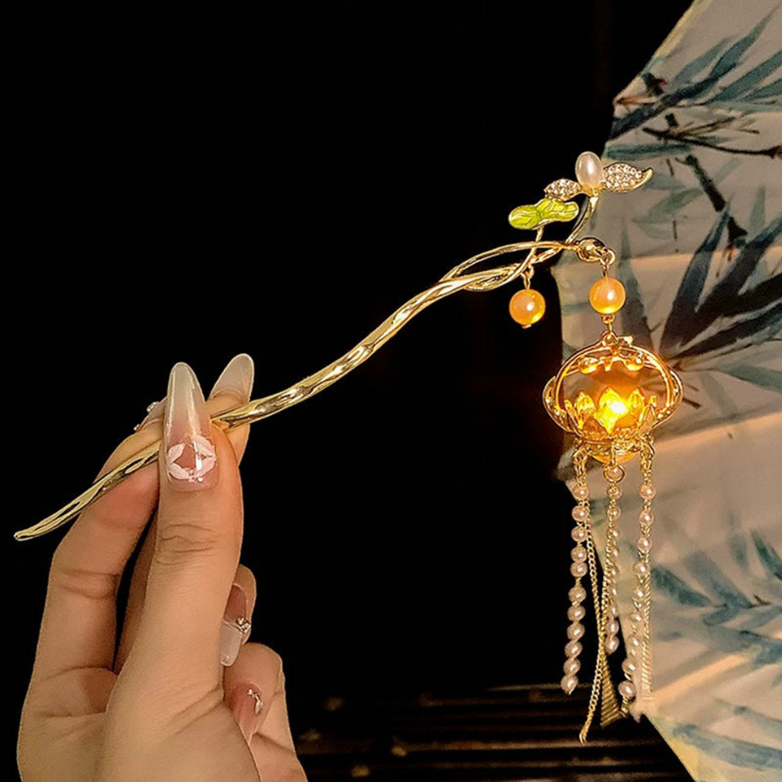 Luminous Flower Hairpin For Wo - Board Game Go review and price