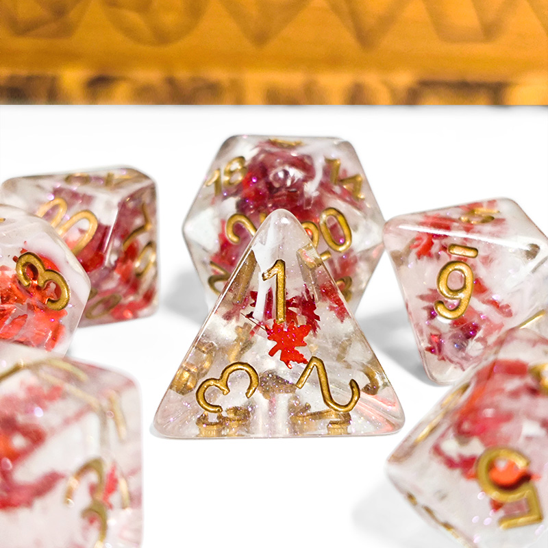 7PCS DND Dices Transparent Res - Dice Set Polyhedral review and price