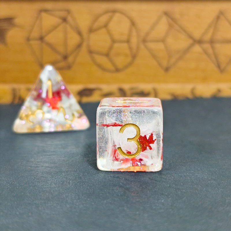 7PCS DND Dices Transparent Res - Dice Set Polyhedral review and price