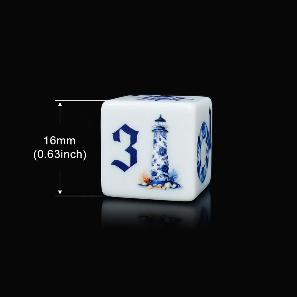 12Pcs Blue Nautical 16MM Print - Board Game Arena review and price