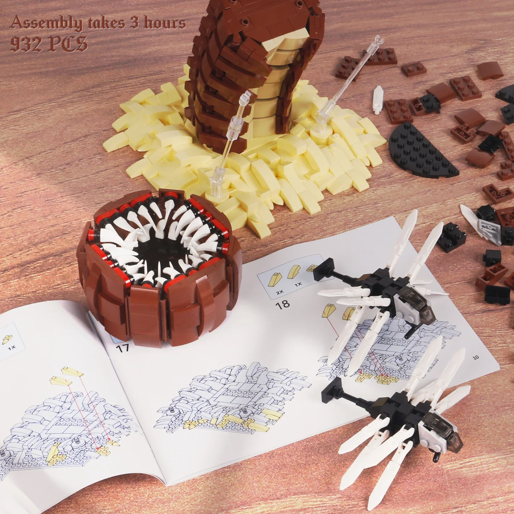 932PCS Sci-Fi Creature Model D - Board Game Dune review and price